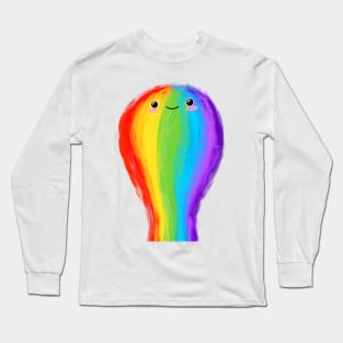 Rainbow Face Long Sleeve T-Shirt